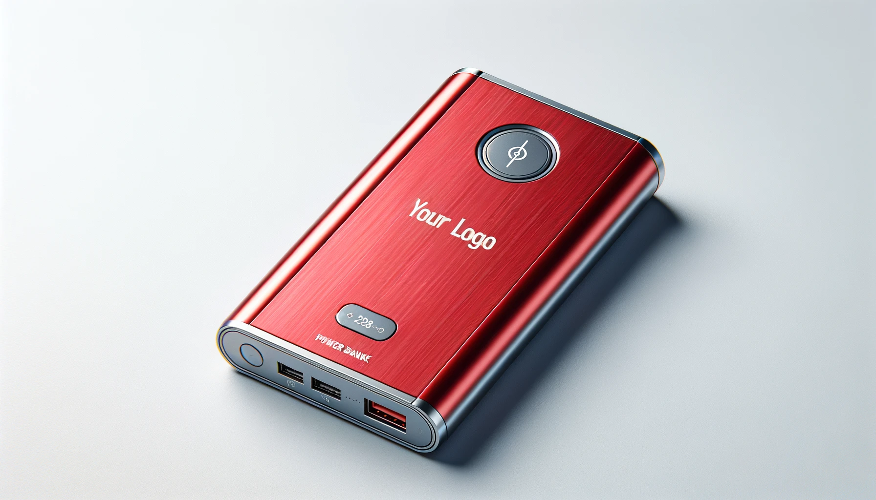 randed red portable power bank.