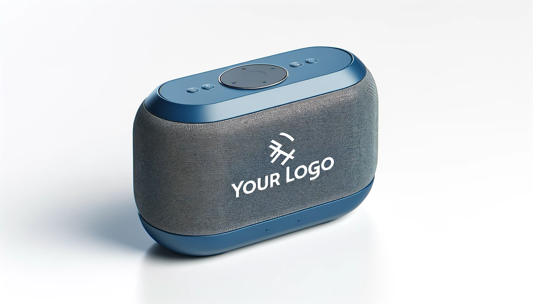 Portable Bluetooth speaker with custom logo