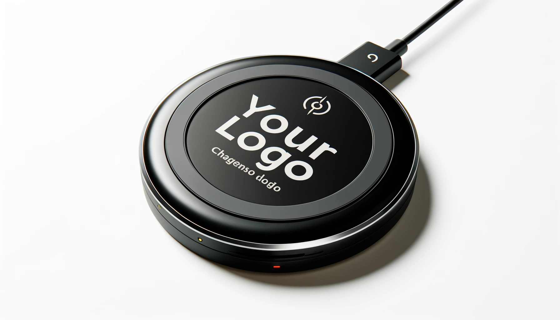 Wireless charging pad with custom logo