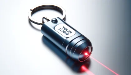 Laser pointer keychain with custom branding